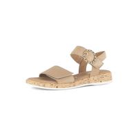 Riemchensandale GABOR COMFORT "Gabor Comfort Sandalen Leder", Damen, Gr. 37, sand, Leder, Schuhe Riemchensandale (74211250-37) sand