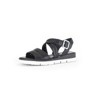 Gabor Damen Riemchensandalen, Frauen Sandalen,Sandaletten,Sommersandalen,bequem,flach,Sommerschuhe,Freizeitschuhe,schwarz,40.5 EU / 7 UK