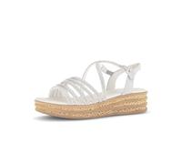 Gabor Damen Riemchensandalen, Frauen Sandalen,Sandaletten,Sommersandalen,bequem,Sommerschuhe,Freizeitschuhe,Silber/Light Grey,39 EU / 6 UK