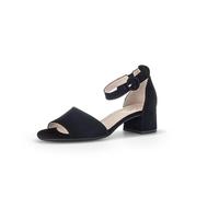 Gabor comfort Sandalette schwarz Velour 62.902.47 für Damen, schwarz, Gr. 37 ½ EU / 4,5 UK