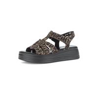 Plateausandaletten GABOR "Plateau Sandale", Damen, Gr. 41, braun, Schuhe (85074461-41) braun