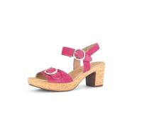 Gabor Damen Riemchensandalen, Frauen Sandalen,Sommersandalen,Sommerschuhe,Freizeitschuhe,offene Schuhe,Strandschuhe,Absatz,pink,40 EU / 6.5 UK