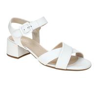 Gabor Damen Riemchensandalen, Frauen Sandalen,sportlich,schwarz,Jollys,rot,Glitzer,blau,Rolling-Soft,Sensitive,Basic,Derby,f,Weiss,40 EU / 6.5 UK