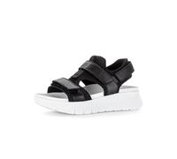 Gabor Damen Riemchensandalen, Frauen Sandalen,sportlich,Weiss,schwarz,Jollys,Glitzer,blau,Rolling-Soft,Sensitive,Basic,schwarz,37 EU / 4 UK