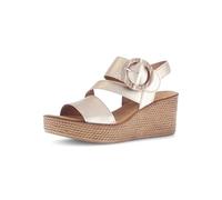 Gabor Keil Sandale beige metallic 64.770.64 für Damen, gold, Gr. 39 EU / 6 UK