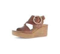 Gabor Damen Riemchensandalen, Frauen Sandalen,Strandschuhe,Sandaletten,Sommersandalen,Absatz,Sommerschuhe,Freizeitschuhe,Camel,40.5 EU / 7 UK
