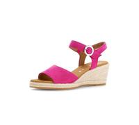 Gabor Damen Riemchensandalen, Frauen Sandalen,Strandschuhe,Sandaletten,Sommersandalen,Absatz,Sommerschuhe,pink (Jute),41 EU / 7.5 UK