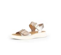 Gabor Damen Riemchensandalen, Frauen Sandalen,Wechselfußbett,Best Fitting,offene Schuhe,Strandschuhe,Sandaletten,Puder (Gold),38 EU / 5 UK