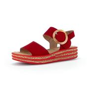 Gabor Damen Riemchensandalen, Frauen Sandaletten,Best Fitting,Sandaletten,Sommersandalen,flach,Women's,Lady,Ladies,Rubin,38 EU / 5 UK