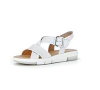 Gabor Damen Riemchensandalen, Frauen Sandaletten,Best Fitting,sandaletten,sommersandalen,flach,women's,lady,ladies,weiss,40.5 EU / 7 UK