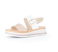 Gabor Damen Riemchensandalen, Frauen Sandaletten,Moderate Mehrweite (G),offene Schuhe,Strandschuhe,Riemen,n-Rose/Weiss (LDS),42.5 EU / 8.5 UK