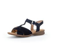 Gabor Damen Riemchensandalen, Frauen Sandaletten,Moderate Mehrweite (G),offene schuhe,strandschuhe,riemen,riemchen,dark-blue,37 EU / 4 UK