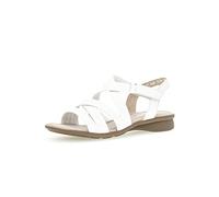 Gabor Damen Riemchensandalen, Frauen Sandaletten,Moderate Mehrweite (G),Sommerschuhe,Freizeitschuhe,offene Schuhe,Weiss,38 EU / 5 UK