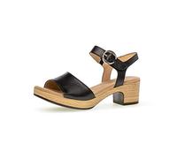 Gabor Damen Sandalen, Frauen Sandaletten,Moderate Mehrweite (G),lady,ladies,women's,woman,sandaletten,sommerschuhe,schwarz (gold),38 EU / 5 UK