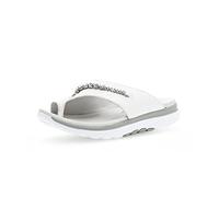 Gabor Damen Sandaletten, Frauen Sandalen,bequem,flach,Sommerschuhe,Freizeitschuhe,offene Schuhe,Strandschuhe,Weiss (Deko),40.5 EU / 7 UK