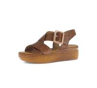 Gabor Damen Sandaletten, Frauen Sandalen,Best Fitting,offene Schuhe,Strandschuhe,Sommersandalen,bequem,flach,Sommerschuhe,Camel,38 EU / 5 UK