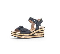 Gabor Damen Sandaletten, Frauen Sandalen,Best Fitting,Sommersandalen,bequem,flach,Sommerschuhe,Freizeitschuhe,schwarz (So.schw.),40.5 EU / 7 UK