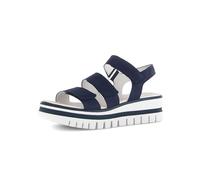 Gabor Damen Sandaletten, Frauen Sandalen,Best Fitting,Strandschuhe,Sommersandalen,bequem,flach,Sommerschuhe,Freizeitschuhe,Blue,37.5 EU / 4.5 UK