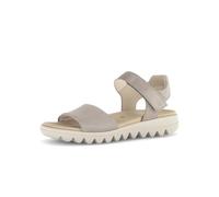 Gabor Damen Sandalen Best Fitting Tieffussbett Leinen Beige Größe 42 EU / 8 UK