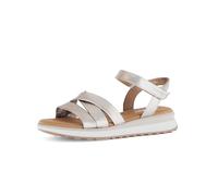 Gabor Damen Sandaletten, Frauen Sandalen,Moderate Mehrweite (G),bequem,flach,Sommerschuhe,Freizeitschuhe,offene Schuhe,Puder,39 EU / 6 UK