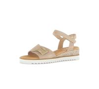Gabor Sandaletten GENUA Damen Beige – Moderate Mehrweite (G), leichter Absatz – Größe 40 EU