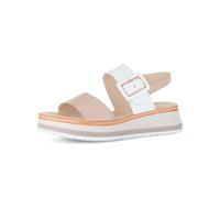 Gabor Damen Sandaletten, Frauen Sandalen,Moderate Mehrweite (G),Freizeitschuhe,offene Schuhe,Strandschuhe,n-Rose/Weiss (LDS),38.5 EU / 5.5 UK