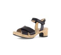 Gabor Damen Sandaletten, Frauen Sandalen,Moderate Mehrweite (G),Freizeitschuhe,offene Schuhe,Strandschuhe,schwarz (S.Kork),37 EU / 4 UK