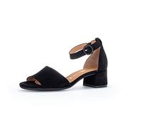 Gabor Damen Sandaletten, Frauen Sandalen,Moderate Mehrweite (G),Leichter Absatz,Freizeitschuhe,offene Schuhe,schwarz (LDS),38 EU / 5 UK