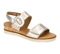 Gabor Comfort Keil-Sandale 62.752.83 Puder/Beige Metallic Weite G Größe 40,5
