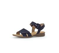 Gabor Damen Sandaletten – Comfort – moderate Mehrweite (G), leichter Absatz – Blau 39 EU