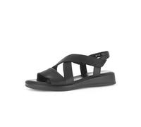 Gabor Damen Sandaletten, Frauen Sandalen,Moderate Mehrweite (G),offene Schuhe,Strandschuhe,Sommersandalen,flach,schwarz (S.schw),40 EU / 6.5 UK