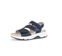 Gabor Damen Sandaletten, Frauen Sandalen,Moderate Mehrweite (G),Sommerschuhe,Freizeitschuhe,offene Schuhe,Marine Kombi,37.5 EU / 4.5 UK