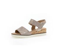 Gabor Damen Sandaletten, Frauen Sandalen,Moderate Mehrweite (G),Strandschuhe,Riemchensandalen,elegant,Muschel(Kork/crem),37.5 EU / 4.5 UK