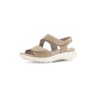 Gabor 66815-30 Rollingsoft Sand (Beige) - sportliche Sandale - Damenschuhe Sandalette / Sling, Beige, leder (samtchevreau) für Damen, beige, Gr. 42 EU / 8 UK