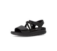 Gabor Damen Sandaletten, Frauen Sandalen,Sommersandalen,bequem,flach,Sommerschuhe,Freizeitschuhe,offene Schuhe,schwarz(schw/MICR),38 EU / 5 UK