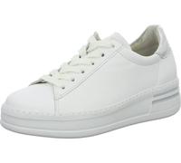 Gabor Sneaker Low-Top Damen Leichte Mehrweite (G) Strassenschuhe Weiß/Argento Größe 38 EU / 5 UK