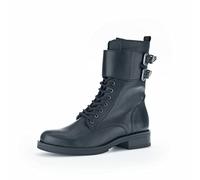 Gabor Damen Schnürstiefeletten, Frauen Boots,Wechselfußbett,Best Fitting,schnürboots,Winterschuhe,schwarz(Altsilber),40.5 EU / 7 UK