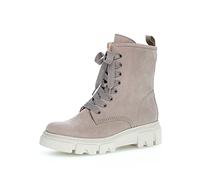 Gabor Damen Schnürstiefeletten, Frauen Schnürboots,Wechselfußbett,Best Fitting,halbstiefel,Kurzstiefel,leinen (dust),39 EU / 6 UK