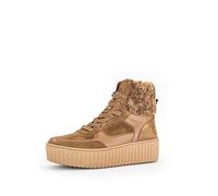 Gabor Damen Schnürstiefeletten, Frauen Schnürboots,Wechselfußbett,Best Fitting,Warmfutter,halbstiefel,Kurzstiefel,Lion/Chino,37 EU / 4 UK