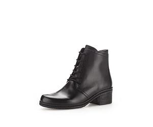 Gabor Damen Schnürstiefeletten, Frauen Schnürboots,Wechselfußbett,Best Fitting,Warmfutter,halbstiefel,Kurzstiefel,schwarz,38 EU / 5 UK