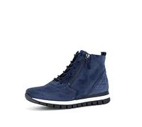 Gabor Damen Schnürstiefeletten, Frauen Schnürboots,Wechselfußbett,Komfortable Mehrweite (H),winterschuhe,marine (Flausch),37.5 EU / 4.5 UK