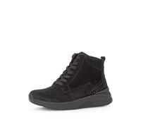 Gabor Damen Schnürstiefeletten, Frauen Stiefeletten,halbstiefel,Kurzstiefel,uebergangsschuhe,uebergangsstiefel,schwarz (Flausch),39 EU / 6 UK
