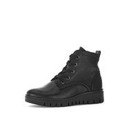 Gabor Damen Schnürstiefeletten, Frauen Stiefeletten,Komfortable Mehrweite (H),uebergangsstiefel,schnürboots,schwarz (Mel.),38.5 EU / 5.5 UK