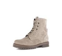 Gabor Damen Schnürstiefeletten, Frauen Stiefeletten,Lammfell,Stiefel,Bootee,Booties,halbstiefel,Kurzstiefel,Kiesel,40.5 EU / 7 UK