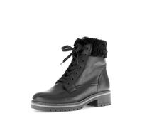 Gabor Damen Schnürstiefeletten Leichte Mehrweite (G), Warmfutter, Schwarz (Webl.), Gr. 39 EU / 6 UK