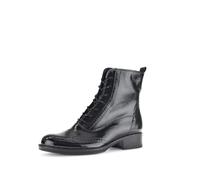 Gabor Fashion Stiefelette schwarz Lack Full Brogue 51.605.97 für Damen, schwarz, Gr. 37 EU / 4 UK