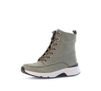 Gabor Damen Schnürstiefeletten, Frauen Stiefeletten,schnürboots,reißverschluss,Stiefel,Bootee,Booties,halbstiefel,Oliv (Micro),38 EU / 5 UK