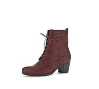 Gabor Damen Schnürstiefeletten, Frauen Stiefeletten,schnürboots,Stiefel,Bootee,Booties,halbstiefel,Kurzstiefel,Dark-red,38.5 EU / 5.5 UK