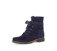 Gabor Damen Schnürstiefeletten | Frauen Stiefeletten | Wechselfußbett | Best Fitting | Bootee | Booties | halbstiefel | Atlantik | 41 EU - 7.5 UK