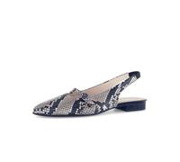 Gabor Damen Slingpumps, Frauen Absatzschuhe,Abendschuhe,Court Shoes,Slingback,knöchelriemchen,high Heels,Heels,Natur/schwarz,37.5 EU / 4.5 UK